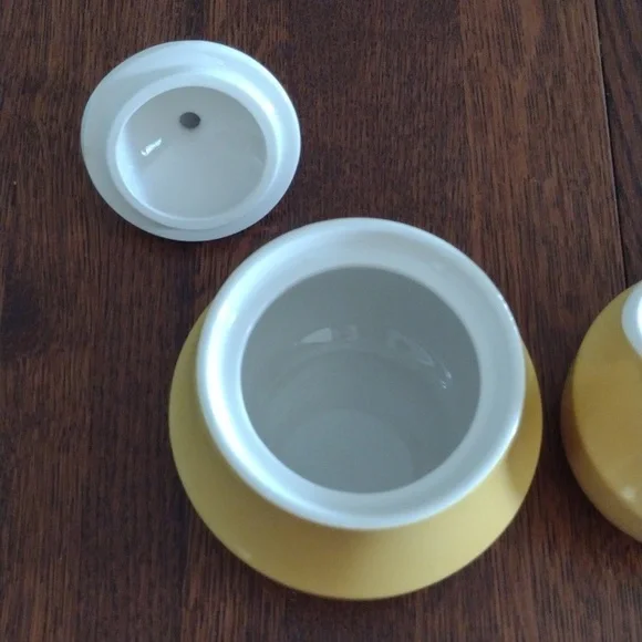 Vintage Mikasa Cera-Stone Sandra Creamer Sugar Bowl Set b540 - Picture 3 of 5